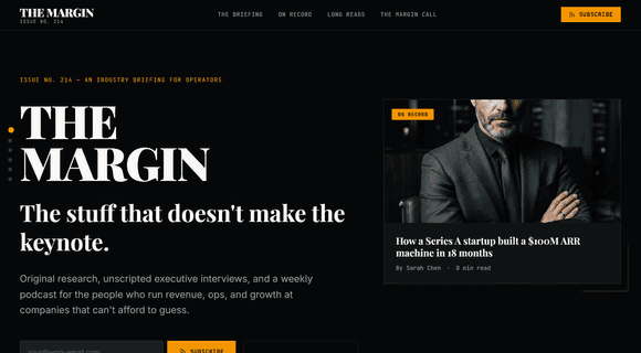 B2B trade publication website template