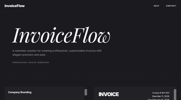 Invoice generator template