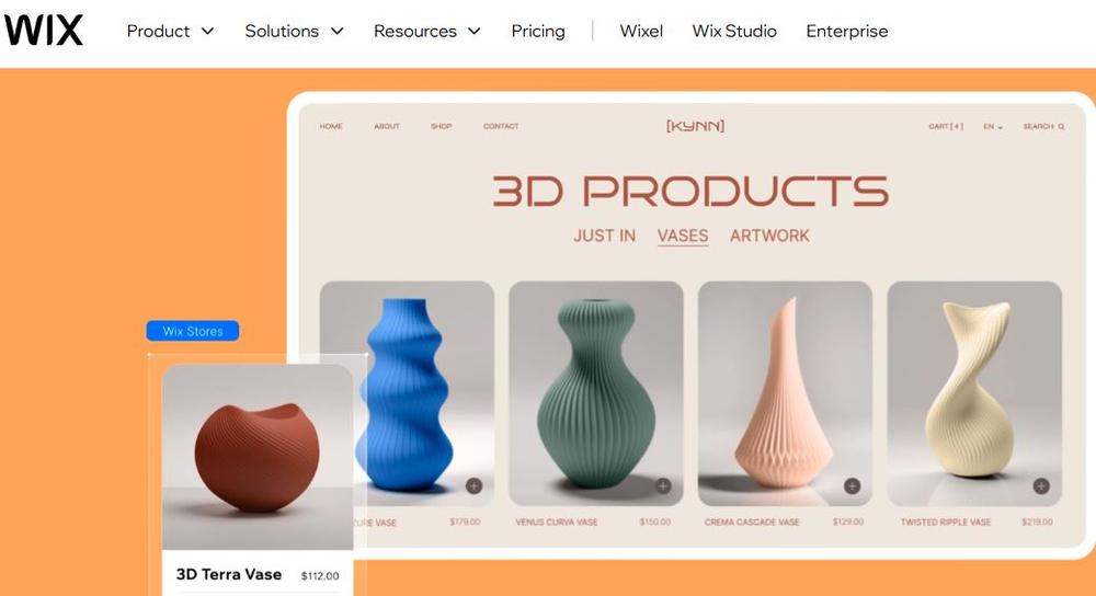 Screenshot of Wix ADI’s homepage