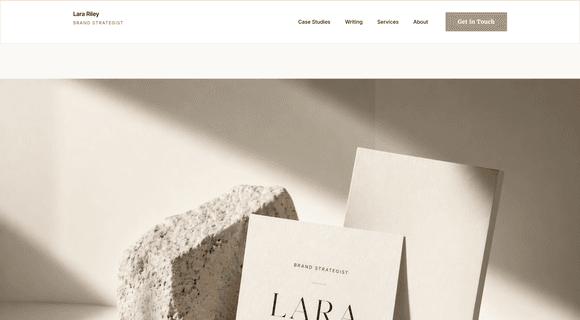 Landing page template