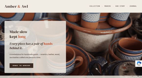 Handmade goods seller