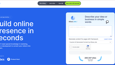 60sec.site - Are Sites Really Ready in < 60 Seconds?