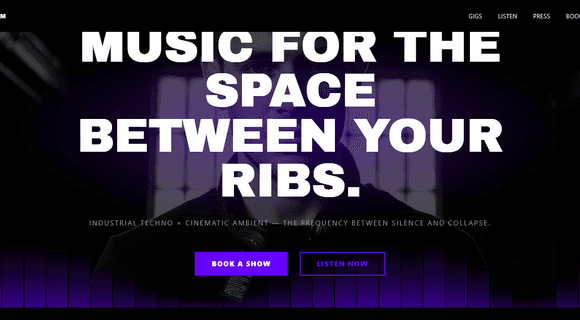 DJ website template