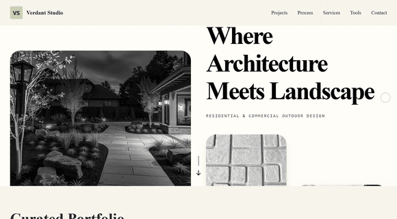 Landscape architect website template