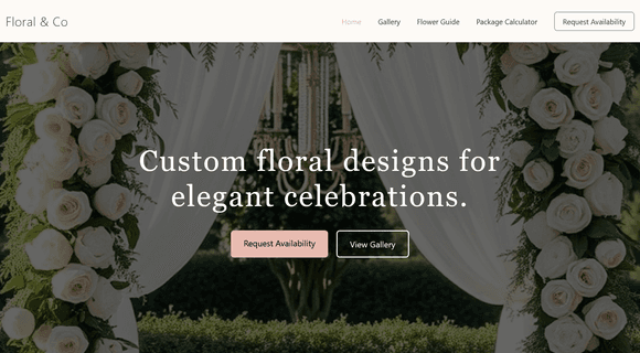 Florist website template