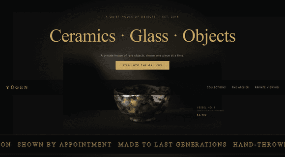 Luxury boutique website template