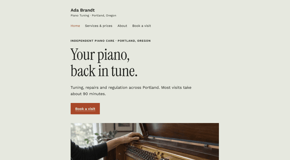Simple website template