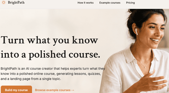AI course creator website