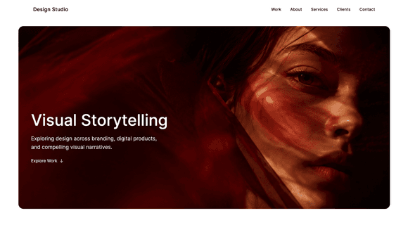 Graphic design portfolio example