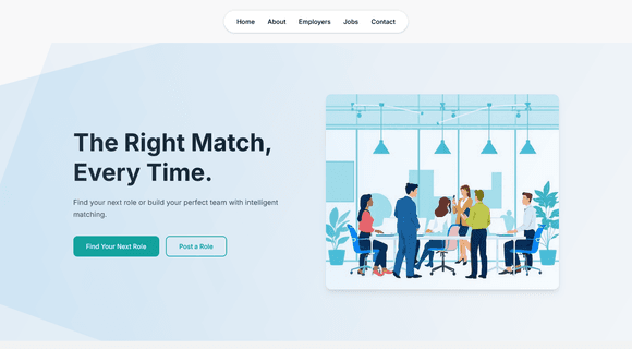 Staffing agency website template