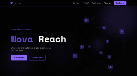 Modern website template