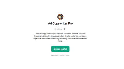 Ad Copywriter Pro - Generate Ad Copy 