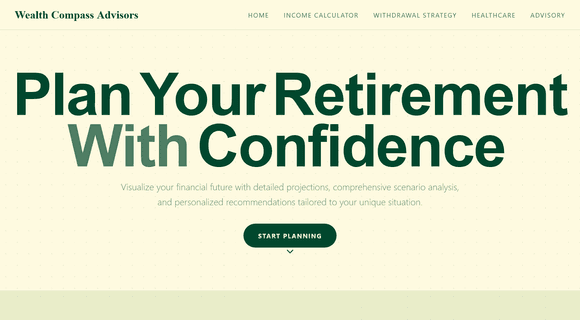 Retirement calculator template