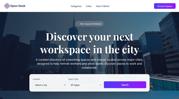 Directory website template